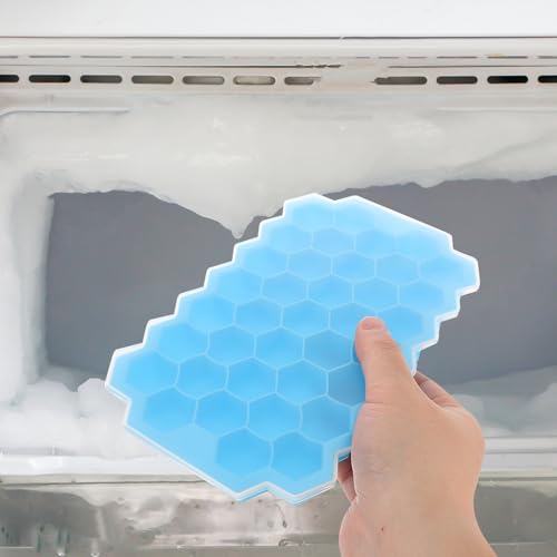 Bandeja de hielo de silicona con tapa Honeycomb Hemobllo miniatura 6