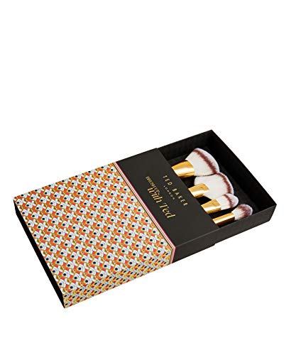 Ted Baker ASPENN Face Brush Set, Face Makeup Brushes for Application of Bronzer, Blusher and Foundation, Face Makeup Brushes Perfect for Blending and Highlighting