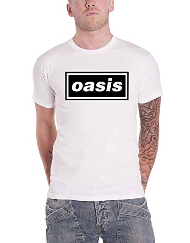 T-shirt Oasis Decca Logo pour homme en taille S noir