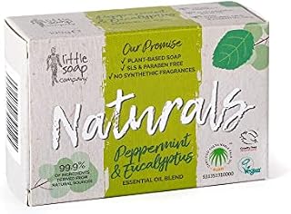 Little Soap Company Naturals Range - Bar Soap | Refreshing Cleansing Soap bars (Peppermint & Eucalyptus)