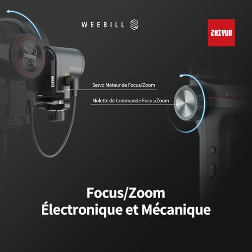 Stabilisateur Weebill S ZHIYUN pour éliminer les tremblements sur camera Fujifilm et Sony