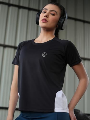 Image of CHKOKKO Gym Tshirt for Women Workout Dry Fit t Shirt Sports Tshirt Lightweight Round Neck Breathable Half Sleeve Activewear Mesh Running Yoga Tops for Woman