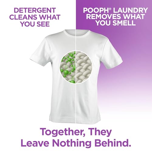 Image of POOPH Laundry - 32oz Bottle (16 Loads) - Eliminates The Toughest Odors in a One Wash - With No Fragrances. Just Add 2oz With Laundry Detergent - No Harsh Chemicals, Safe for People & Pets