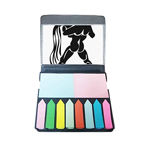 Signe Zodiaque Aquarius Note Autocollante Marqueur Page Couleur
