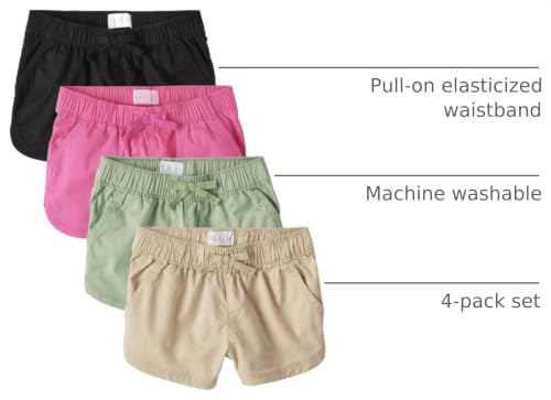 Image of The Children's Place Girls' Twill Pull on Shorts