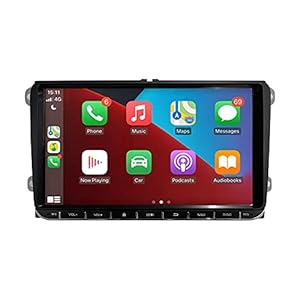 Freeauto 9 inch Android 11.0 autoradio voor VW, compatibel met Golf Polo Passat Jetta video-ontvanger, radio, GPS Navi EOS camera, capacitief scherm / wifi