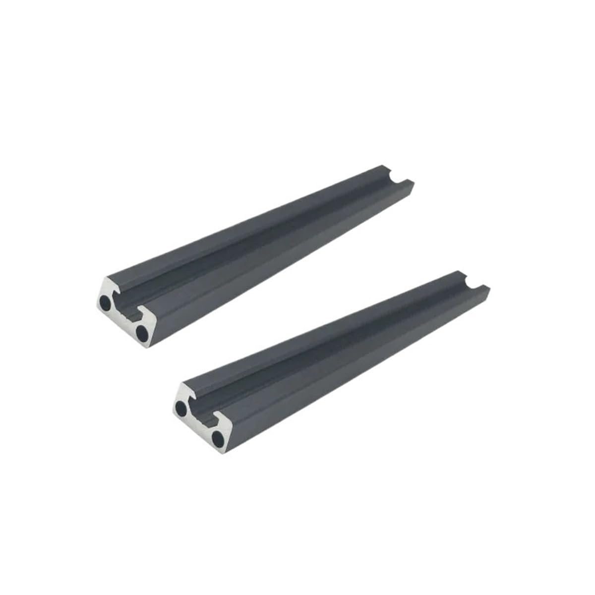 GTPBAO 2 pezzi 1020 V Tipo Slot Profilo in alluminio anodizzato nero Standard europeo 10x20mm Guida lineare Telaio di estrusione Binario estruso(600mm long)