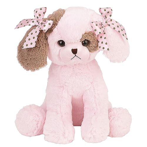 Image of Bearington Baby Wiggles Lullaby Animated Musical Plush Stuffed Animal Pink Puppy Dog 13"