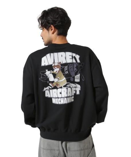 [Avirex] [アヴィレックス] WEB&DEPOT限定 FLIGHT MECHANIC CREW NECK SWEAT フライト メカニック クルーネック スウェット メンズ 783-4932005