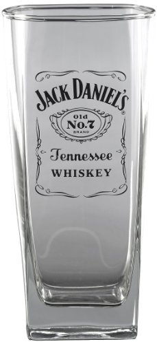 Jack Daniel's Licensed Barware Label Logo Tall Rocks Glass