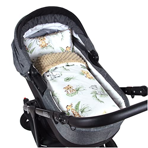 Babylux Bettdecken Set Kinder - 2-tlg. Babydecke & Kissen 100x135cm Antiallergisch