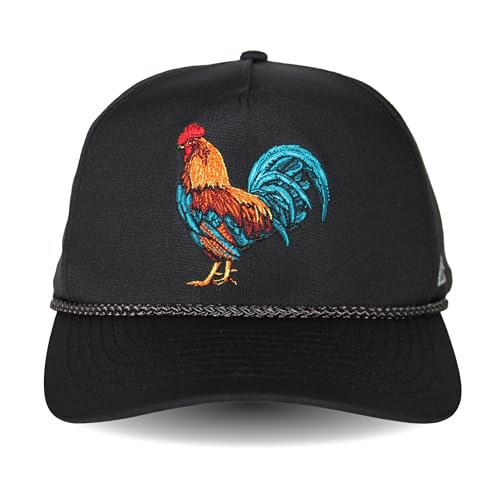 Image of Paramount Outdoors Rooster Trucker Hat Cock of the Walk Performance Stretch Snapback Baseball Cap for Men