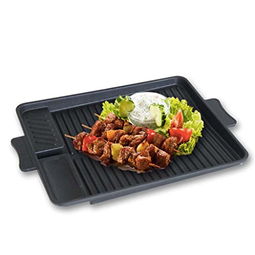 CN Cover Barbecue Tools Bakeware Iron Accessories Non-stick Frying Pan Home Barbecue Plate New Square Baking Plate Outdoor Charcoal Barbecue Plate