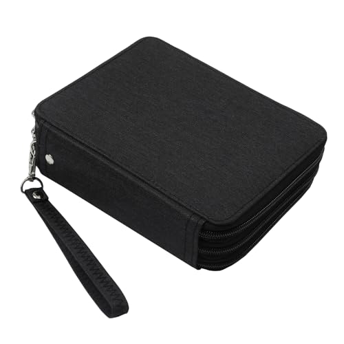 Image of Portable Colored 72 Slots Pencil case Organizer with Printing Pattern for Watercolor Pens, Pencil Case Organizer for Artist