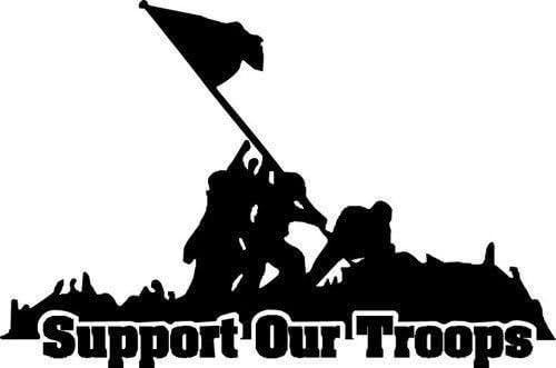 Support Military Sticker Amazon.com: Ranger Products Support Our Troops Vinyl Decal Car Window ...