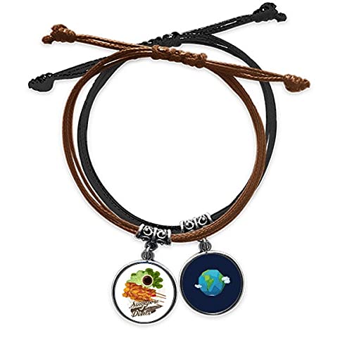 Pulsera de cuero Satay de Singapur ideal para tus viajes y looks urbanos diarios