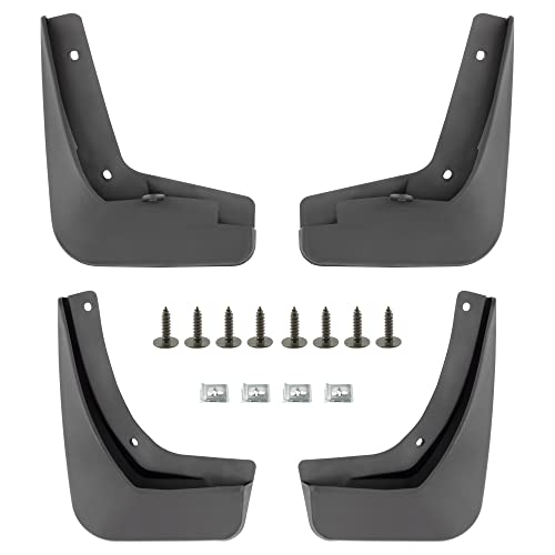 Image of BOXI Set of 4 Front and Rear Side Mud Flaps Splash Guards Fit for Buick Regal 2017 Sedan /for Buick Regal Sportback 2018 Hatchback