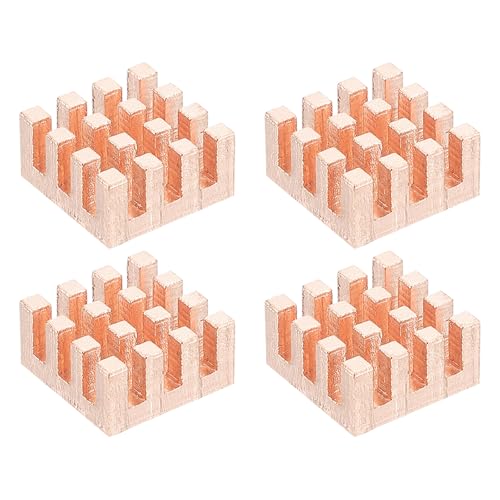 PATIKIL Dissipatore Di Calore In Rame 12x12x6mm, 4 Pz Dissipatore