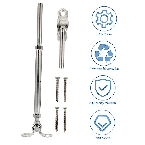 Kit de Tensores de Cable de Acero Inoxidable para Terraza y Cerca de Jardín, 3/16 Pulgadas miniatura 6