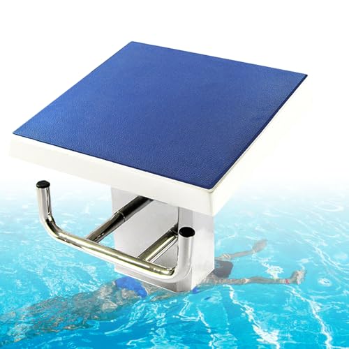 Plateforme de plongeon antidérapante à deux niveaux pour piscine