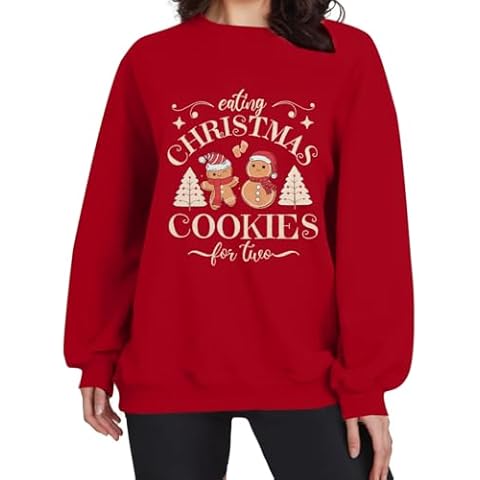 ASTANFY Maternity Christmas Sweatshirt for Women Cover