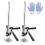 2 Packs Hand Lifting Tool Jack, Drywall Lifts, Labor Saving Arm Jack, The Height can be Raised by 0.