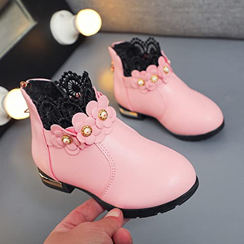 EnJoCho Toddler Girl Short Boots Rubber Sole for Girls Big Kid Children Cute Cartoon Waterproof and Non Slip Rain Boots2