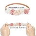 XuoAz Baby Girls Floral Headbands Set-Flower Crown Elastic Hairband for Newborn Toddler Hair Accessories (Pack of 3)