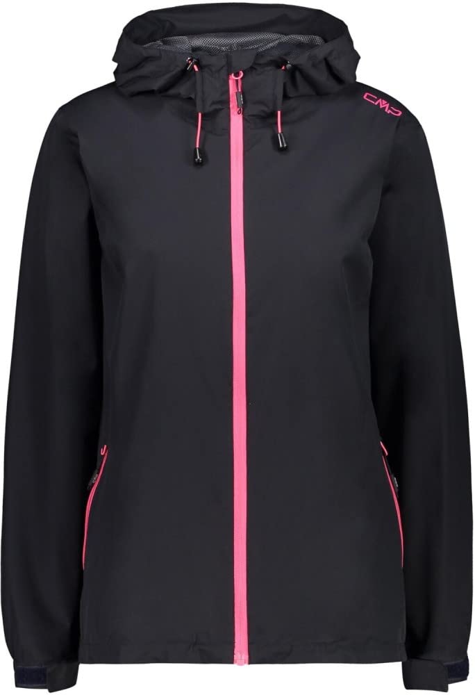 CMP - Woman Jacket Fix Hood, Anthracite-Gloss, M