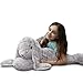MorisMos 80cm lang riesen Hase Kuscheltier XXL, groß grau Hase Stofftier Plüschtier, weich Kaninchen Plüschhase Puppe, Geburtstag Weihnachten Geschenk Kinder Baby