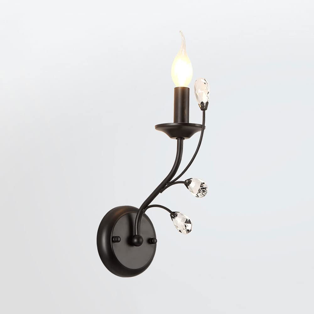 Lámpara de pared para sala de estar aplique de cristal americano moderno