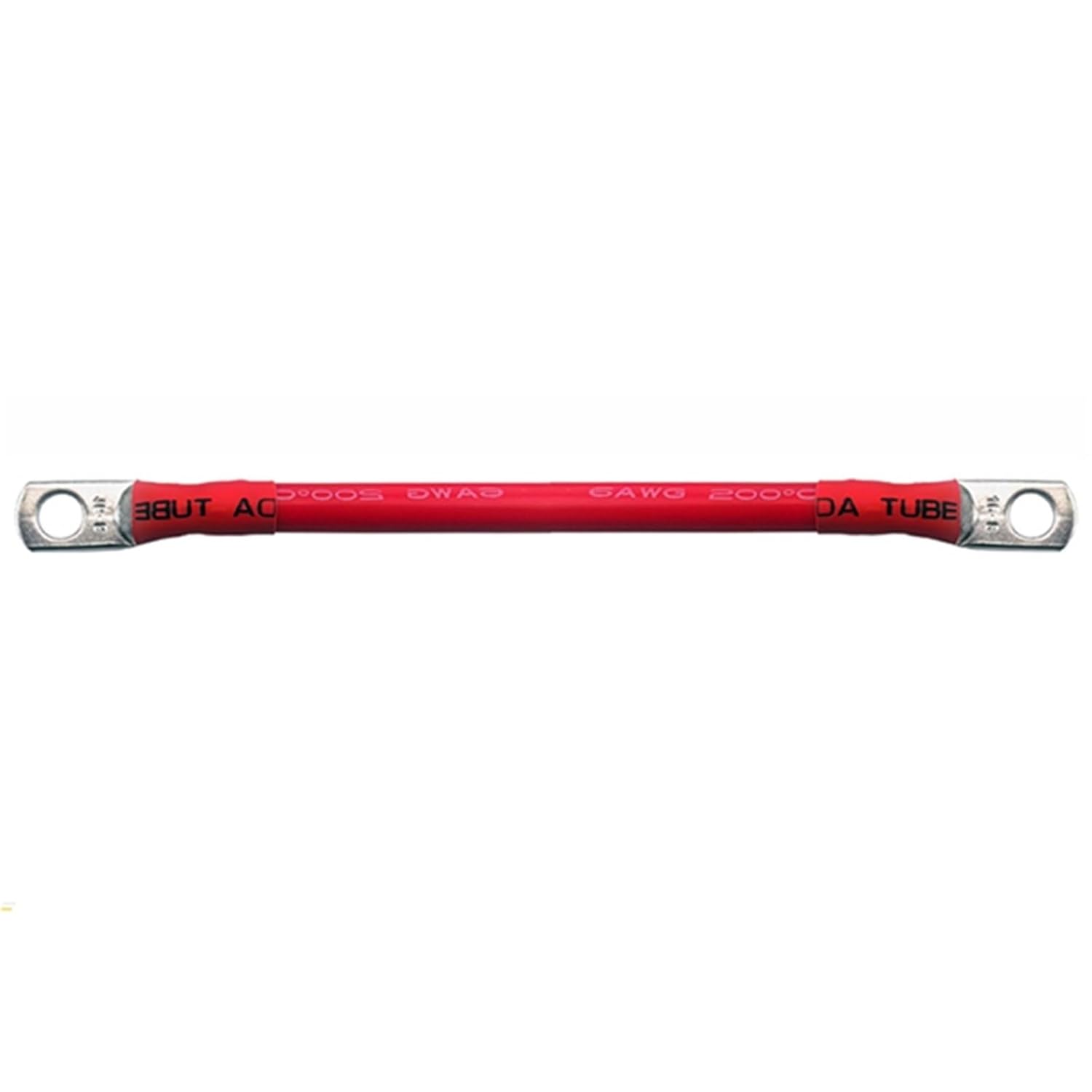 Cable Car Battery Cable Silicone Inverter UPS Jumper Terminal Wire Super Soft Silicone Copper Cable M6-M8 M8-M10 M6-M10(Black,M6 - M8_100CM_1 AWG)