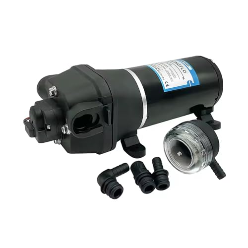 Image of Diaphragm Pump 12V DC 4.5 GPM 40 PSI Water Pressure Pump for Caravan /RV /Boat /Marine (12V)