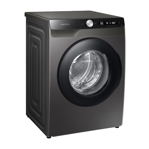 Samsung Waschmaschine, 8 kg, 1400 U/min, Ecobubble, Simple Control, WiFi SmartControl, SuperSpeed 59 Min, Inox/Schwarz, ...
