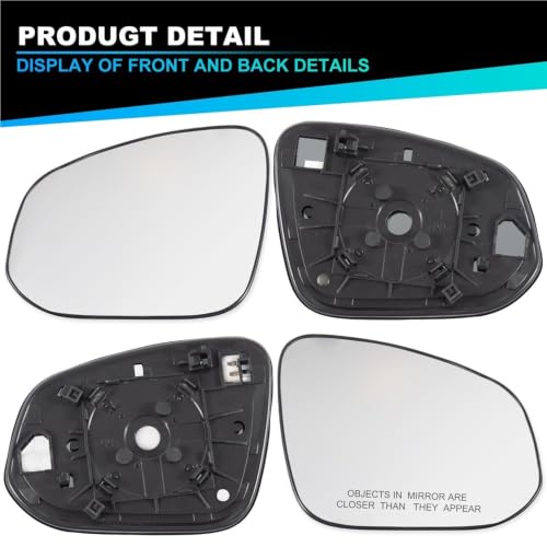 Cristal espejo retrovisor convexo con gran angular anti puntos ciegos de 2013 a 2018 6