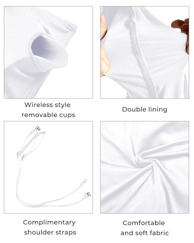 Image of Aqua Eve Women Strapless Bikini Top Only Bandeau Swim Top Tube Top Swimsuit