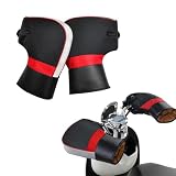 UTRFJO Motorcycle Plush Handlebar Gloves Muffs for Ducati Panigale V2 2020 2021 2022 2023 2024 2025 2026, Motorbike Handle Cover for Winter Cold Riding Cycling, Hand Muffs Motorbike Hand Warmer Mitts