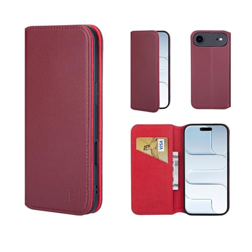 Étui iPhone Air 2025 en cuir véritable Bourgogne 32nd Classique