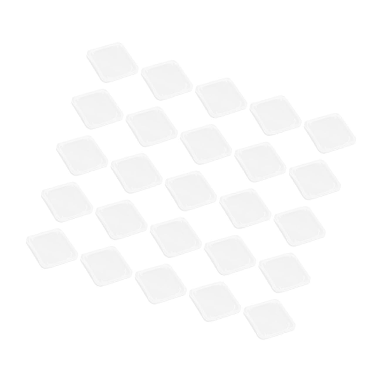 KONTONTY 50pcs Compact Card Case Organizer Lightweight Memory Card Storage Box for Travel and Outdoor Use