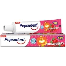 Pepsudent Kids Toothpaste, Strawberry Flavor, Cavity & Enamel Protection, 45G, Pack of 4