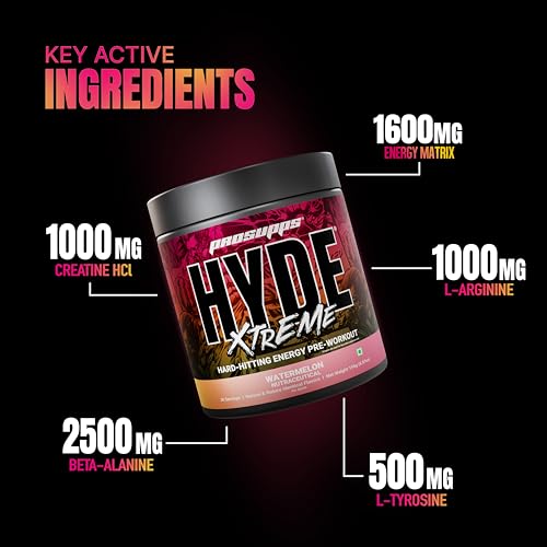 Image of ProSupps Hyde Xtreme Watermelon High Stim Pre Workout, 30 Servings