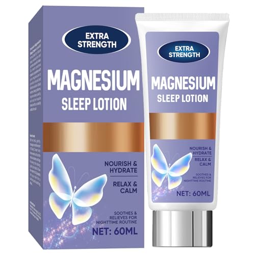 Magnesium Cream, Magnesium Butter, Natural Magnesium Body Butter, Support Rapid Sedation & Restful Sleep, Moisturizing Body & Skin