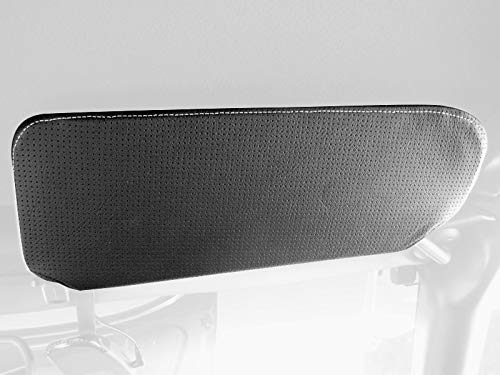 RedlineGoods Sun Visor Covers Compatible with Chevrolet Corvette C5 1997-04. Tailor Made - not Universal. Genuine top-Grade Italian Black Suede (Alcantara) with Red Thread