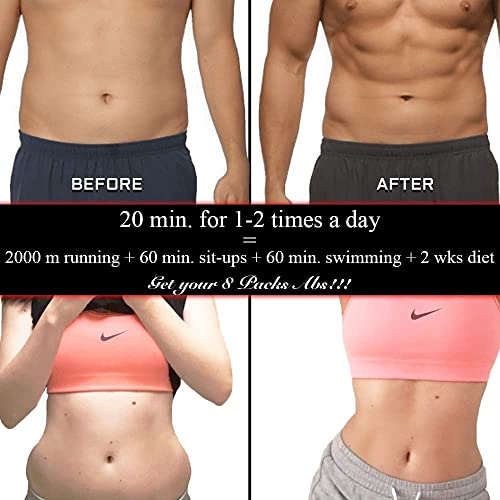 Jojomoon Muscle Toner Abs Training Workout Belt Body Abdominal Toning Gear Waist Trimmer Ab Workouts Intelligent Wireless Fitness Apparatus For Men Women Abdomen/Arm/Leg Home Office Exercise #TOP5