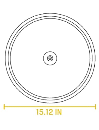 Lodge Manufacturing Company Gl15 Tempered Glass Lid, 15", Clear #TOP4