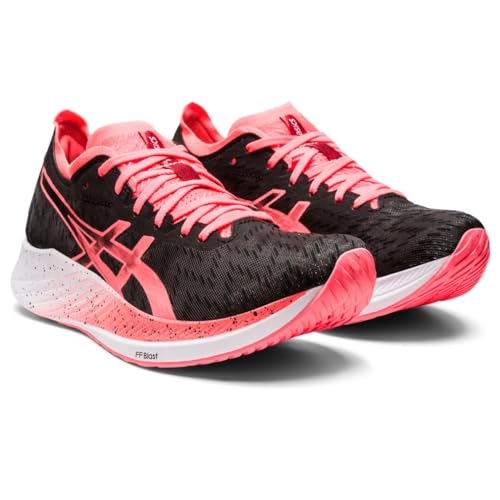 ASICS ASICS Women's Magic Speed Running Shoes, 6, Black/Blazing Coral
