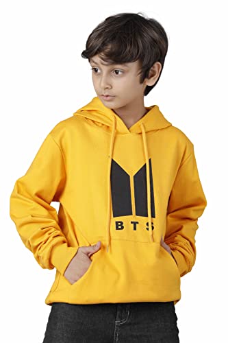 Image of KYDA KIDS Boys Cotton Regular Fit Hooded Neck Hoodies - Sweatshirt with Hoodies Full Sleeves Winter Wear, Long Sleeve Sweatshirts for Boys