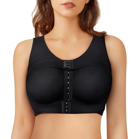 Junlan Post Surgery Compression Bra with Support Bands Cover