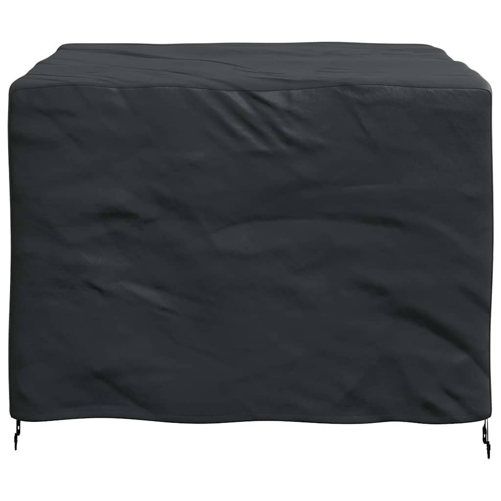 Möbelhülle wasserdicht 125x125x74 cm, 420D Oxford-Gewebe, schwarze Abdeckung für Innen und Außen, strapazierfähiger Stoff schützt Möbel vor Wind und Wetter, pflegeleicht