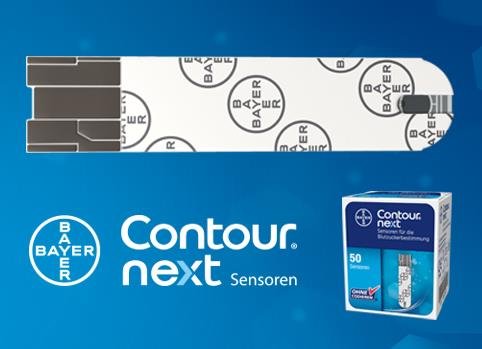 Contour Next bandelettes de glycémie Bayer lot de 100 capteurs test de diabète